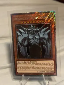 Yugioh Obelisk the Tormentor RA04-EN116 Platinum Secret Rare NM - Image 1