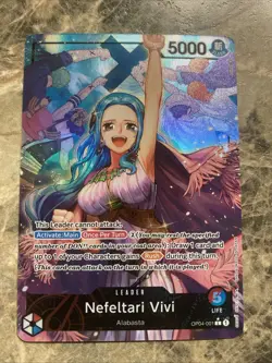 Nefeltari Vivi OP04-001 Alternate Art Leader One Piece Card English - Image 1
