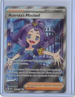 Pokemon TCG - Mega Evolution Acerola's Mischief Ultra Rare 165/132 NM - Image 1