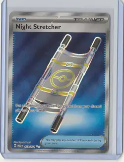 Pokemon TCG - Mega Evolution - Night Stretcher Trainer Ultra Rare Holo 173/132 - Image 1