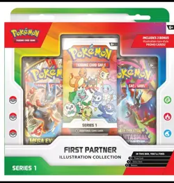 PRESALE 2x Pokemon First Partner Illustration Collection Series 1 - Image 1