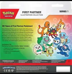 PRESALE 2x Pokemon First Partner Illustration Collection Series 1 - Image 2