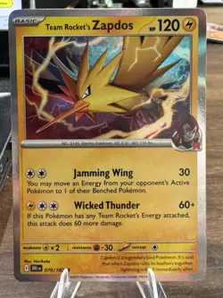Team Rocket's Zapdos Rare Holo DRI 070/182 NM Pokemon TCG - Image 1