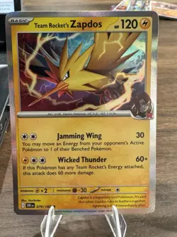 Team Rocket's Zapdos Rare Holo DRI 070/182 NM Pokemon TCG - Image 2
