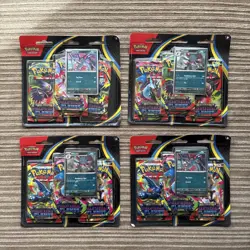 Pokemon Mega Evolution Weave Phantasmal Flames 3 Pack Blister Lot 4 New Sealed - Image 1