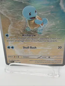 Pokemon Squirtle Full Art Illustration Rare Holo 170/165 Scarlet & Violet 151 - Image 4