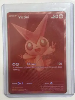 Pokemon Victini 172/086 WHITE FLARE Full Art Rare Foil 80 HP 120 Eng - Image 1