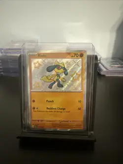 Pokemon TCG Riolu 173/091 Paldean Fates Shiny Holo Rare S&V 173/091 - Image 1