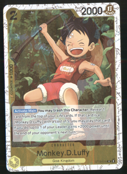 Monkey.D.Luffy Pirate Foil ST13-014 Foil Premium Booster One Piece TCG - Image 1