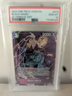 One Piece 2024 Two Legends Black Maria OP08-074 Super Rare PSA 10 - Image 1