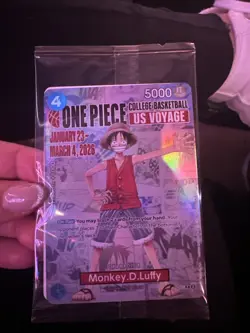 Monkey.D.Luffy (055) (College Basketball US Voyage) P-055 One Piece Promotion - Image 1
