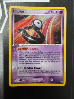 Pokemon Unown B/28 EX Unseen Forces Ultra Rare Holo Card - Image 1