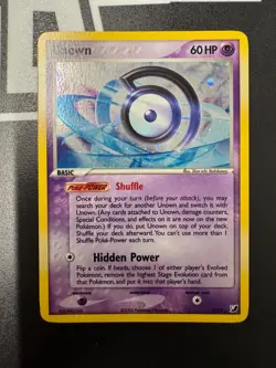Pokemon Unown D/28 EX Unseen Forces Ultra Rare Holo Card - Image 1