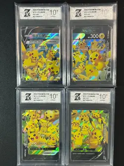 Pokemon 4pcs Chinese cards Pikachu V-union Promo 109/S-P - 112/S-P Grade10 - Image 1