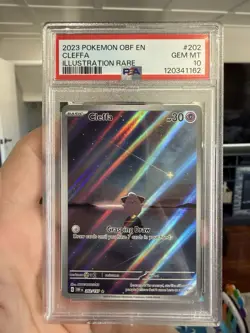 Cleffa 202/197 - Scarlet & Violet Obsidian Flames Pokemon TCG Card PSA 10 - Image 1
