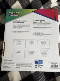 Pokemon TCG Collector Chest Card Booster Box & pencil box "BACK TO SCHOOL" - Image 3