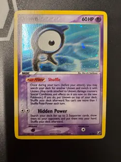 Pokemon Unown A/28 EX Unseen Forces Ultra Rare Holo Card - Image 1