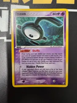 Pokemon Unown E/28 EX Unseen Forces Ultra Rare Holo Card - Image 1