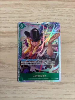 EB01-012 Cavendish English SR NM One Piece TCG Card Game - Image 1