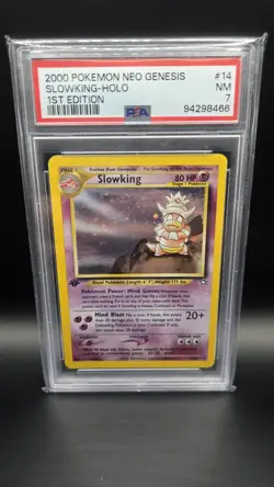 Slowking 14/111 — 1st Edition — PSA 7 — Holo Vintage WoTC Pokemon Card - Image 1