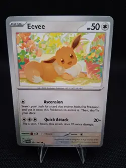 Pokemon Eevee reverse holo 143/191, Regular Eevee 135/167, 166/197 3 card lot - Image 4