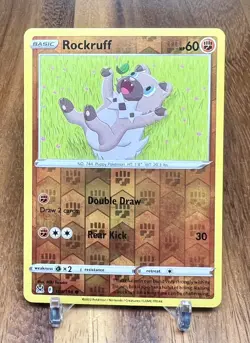 Rockruff 109/196 Reverse Holo Lost Origin Pokemon Card NM - Image 1