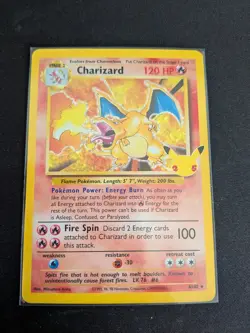 Pokemon Charizard Celebrations 4/102 Holo Anniversary Card English NEAR MINT - Image 1