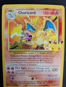 Pokemon Charizard Celebrations 4/102 Holo Anniversary Card English NEAR MINT - Image 3