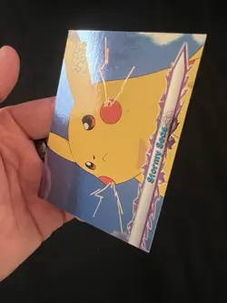 Pikachu Topps Pokemon The Movie 2000 Card #19 Stormy Seas FOIL HOLO NM+ - Image 5