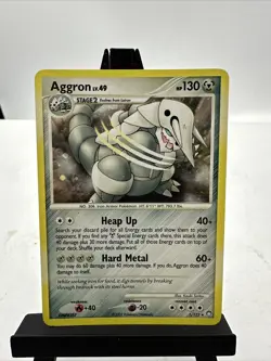 Pokemon Aggron Holo Rare Card 1/123 Mysterious Treasures LP Condition - Image 1