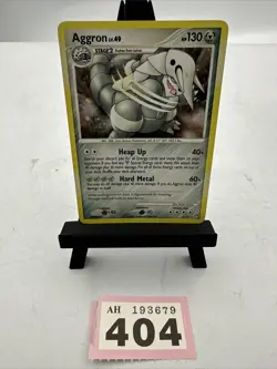 Pokemon Aggron Holo Rare Card 1/123 Mysterious Treasures LP Condition - Image 3