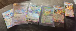 Prismatic Evolutions Surprise Box Stamped Promo Cards + 2 Ex - Image 1