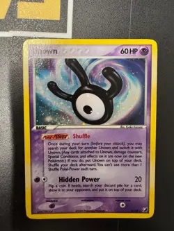 Pokemon Unown W/28 EX Unseen Forces Ultra Rare Holo Card - Image 1
