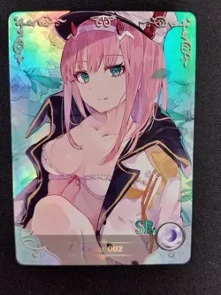 Zero Two Darling in the Franxx Goddess Story Waifu Anime Trading Card SR - Image 1