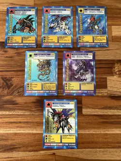 Assorted Holo Digimon Cards Classics + Metalgreymon - Image 1