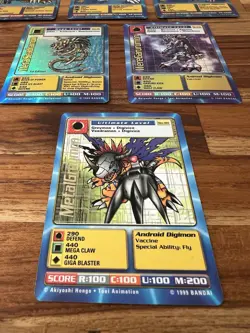 Assorted Holo Digimon Cards Classics + Metalgreymon - Image 2