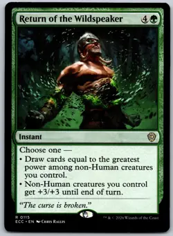 Return of the Wildspeaker R Commander: Lorwyn Eclipsed 115 NM - Image 1