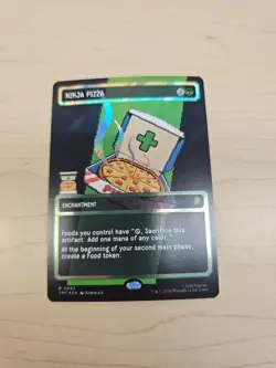 MTG: Ninja Pizza (Borderless) (Surge Foil) - Commander: TMNT - Image 1