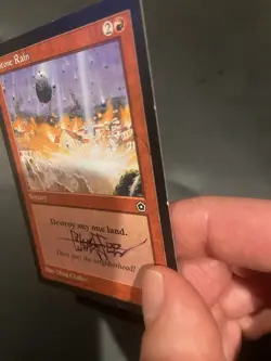 Mtg Stone Rain Signed By Artist Doug Chaffee Portal 2nd Age - Image 5