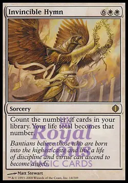 Invincible Hymn 1x FOIL ALA MTG Shards of Alara Rare MINT white - Image 1