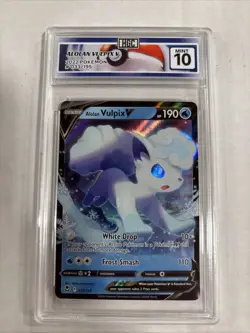 2022 Pokemon Alolan Vulpix V #33 HGC 10 (sb3) - Image 1