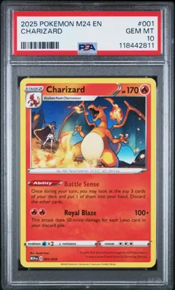 2025 POKEMON M24 EN-MCDONALD'S COLL #001 CHARIZARD PSA 10 - Image 1