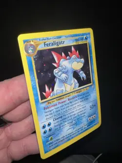 Feraligatr 4/111 Neo Genesis Holo Unlimited Pokemon Vintage Near Mint Huge SWIRL - Image 5