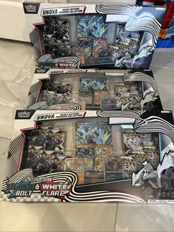 Pokemon Black Bolt White Flare Unova Heavy Hitters Premium Collection Lot 3X NEW - Image 1