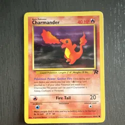 Pokemon TCG Charmander 50/82 Team Rocket Common 40 HP Regular Unlimited English - Image 1
