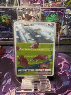 Pokemon TCG Pocket Slowpoke Textured Holo Rare - Fan Art / Custom Art - Image 1