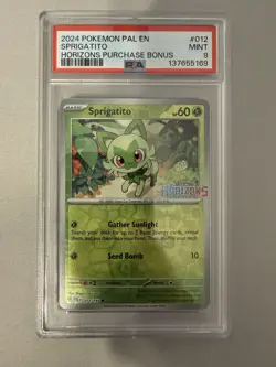 2024 Pokemon Sprigatito SVP en 191 Promo Horizons PSA 9 Mint - Image 1
