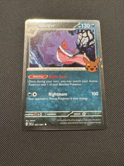 Pokemon TCG Gengar 057/091 (Cosmos Holo) Trick Or Trade 2024 Holo Rare Near Mint - Image 2