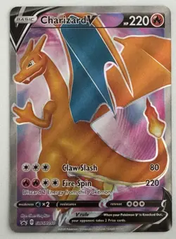 Pokemon SWSH Black Star Charizard V SWSH050 Promo Holo - Image 1