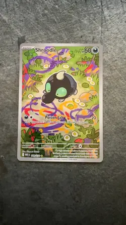 Shroodle Illustration Rare ME01: Mega Evolution 149/132 NM Holofoil Pokemon - Image 1